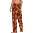 thumbnail image 6 of Men's Pajama Pants with Pockets Sleepwear Lounge Pants Stretch Casual Colorful Autumn Leafs Thanksgiving, 6 of 7