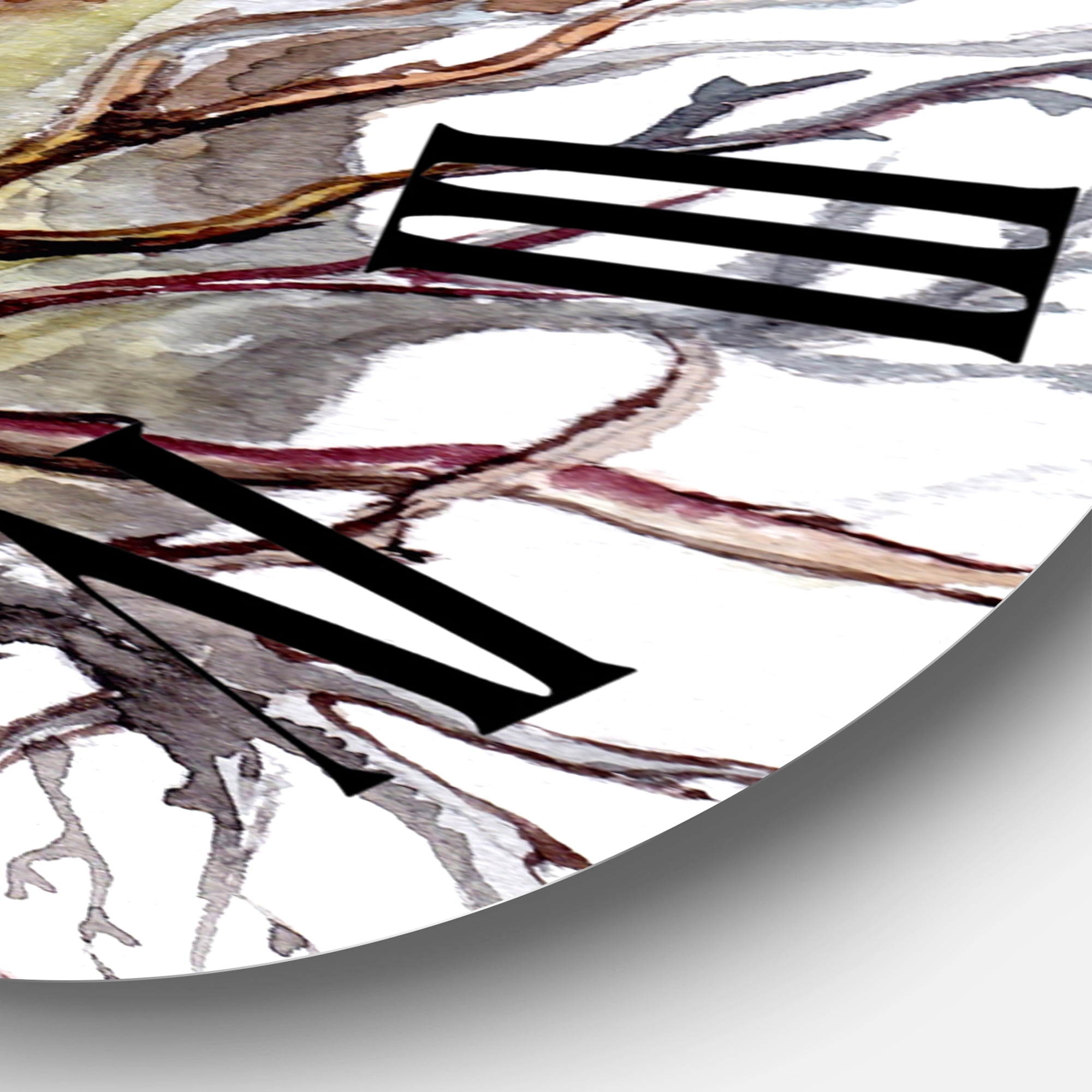 Designart 1 in Quartz Traditional Wall Clock