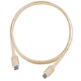 thumbnail image 1 of SilverStone Technologies CPU06G-500 0.5 m USB 3.1 Generation 2 Type-C to Type-C with E-Marker IC & Support PD Function Cable, Gold, 1 of 1