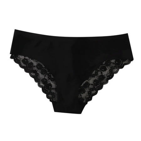 Xiaoxatg Panties for Women s Sexy Lace Edge Seamless Comfortable Breathable Triangle Panties Panties for Women Thong plus Size