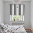thumbnail image 5 of Grey Stripe Kitchen Curtains Small Short 39 Inch Length, Farmhouse Minimalist Striped Grommet Top Bedroom Living Room Curtains, Light Filtering Cafe Curtain Drapes 2 Panels Set 55''x39'', 5 of 9