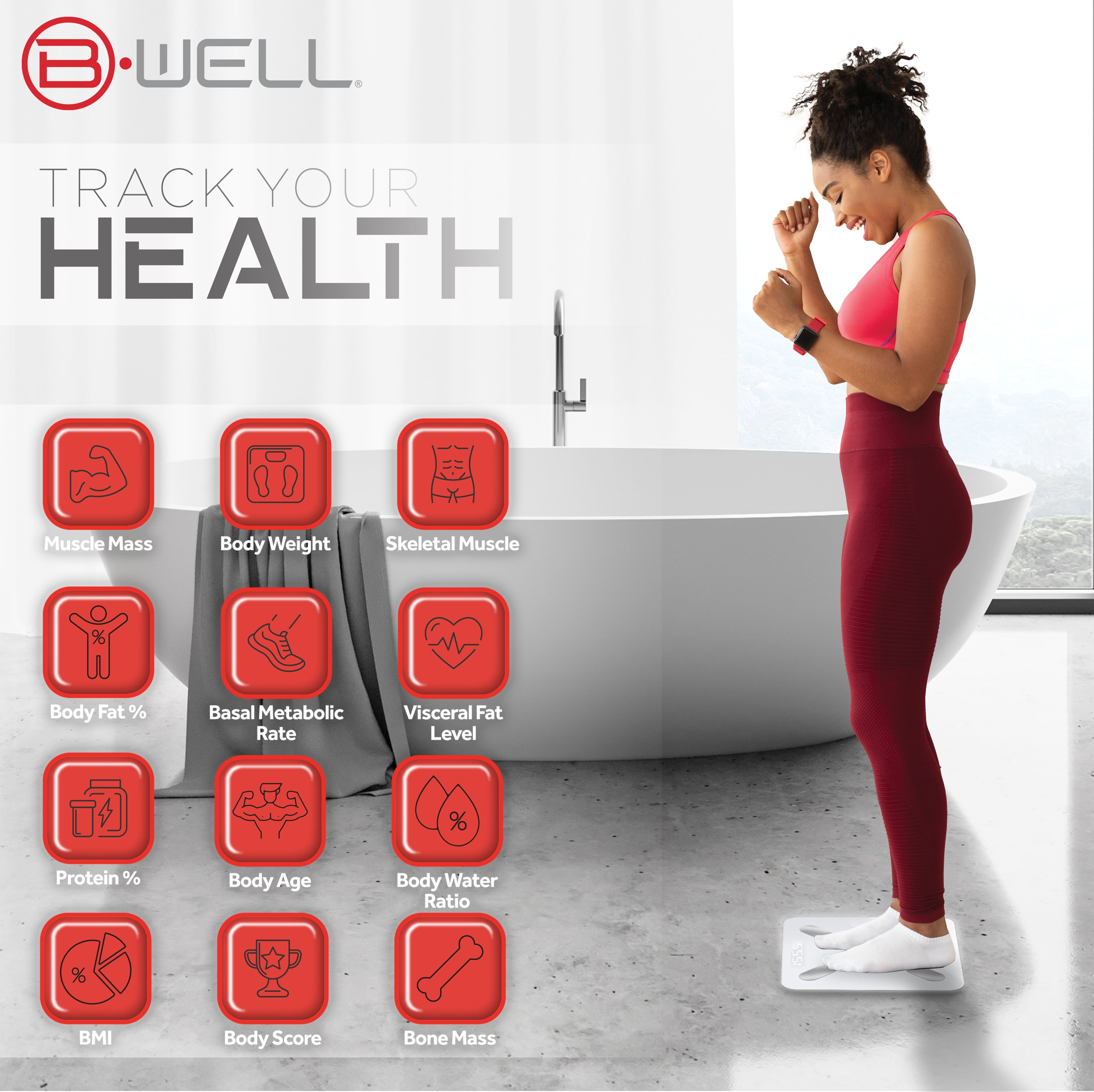 BV Well Connected Digital Scale – BV Medical