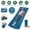 Blue, variant on Sleeping Pad for Camping & Backpacking with Built-in Pillow & Foot Pump, Ultralight Inflatable Camping Mat, Compact Air Mattress for Hiking, Travel, Outdoor Adventures