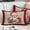 DarkRed, variant on Christmas Pillow Covers, Linen Long Throw Pillow Case, Winter Santa Claus Poinsettia Wooden Grain Holiday Pillow Protector Decorative Cushion Cover for Living Room/Bedroom 12" x 20"