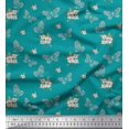 thumbnail image 1 of Soimoi Cotton Voile Fabric Leaves,Floral & Butterfly Printed Craft Fabric by the Yard 56 Inch Wide, 1 of 3