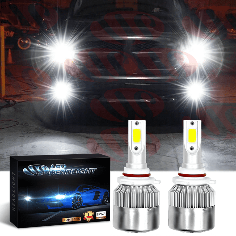 For Dodge Durango 2014-2015 Headlight 9012 LED 6500K 16000LM Super Bright Bulbs 