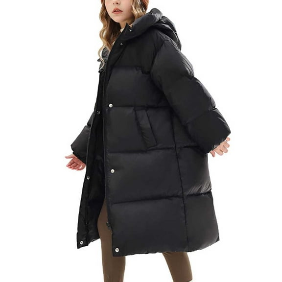 Kids Boy Winter Coat Kids Puffer Jacket with Pocket Zip up Hooded Coat Warm and Windproof Kids Winter Jacket Boys Coats Size 7-8 Years