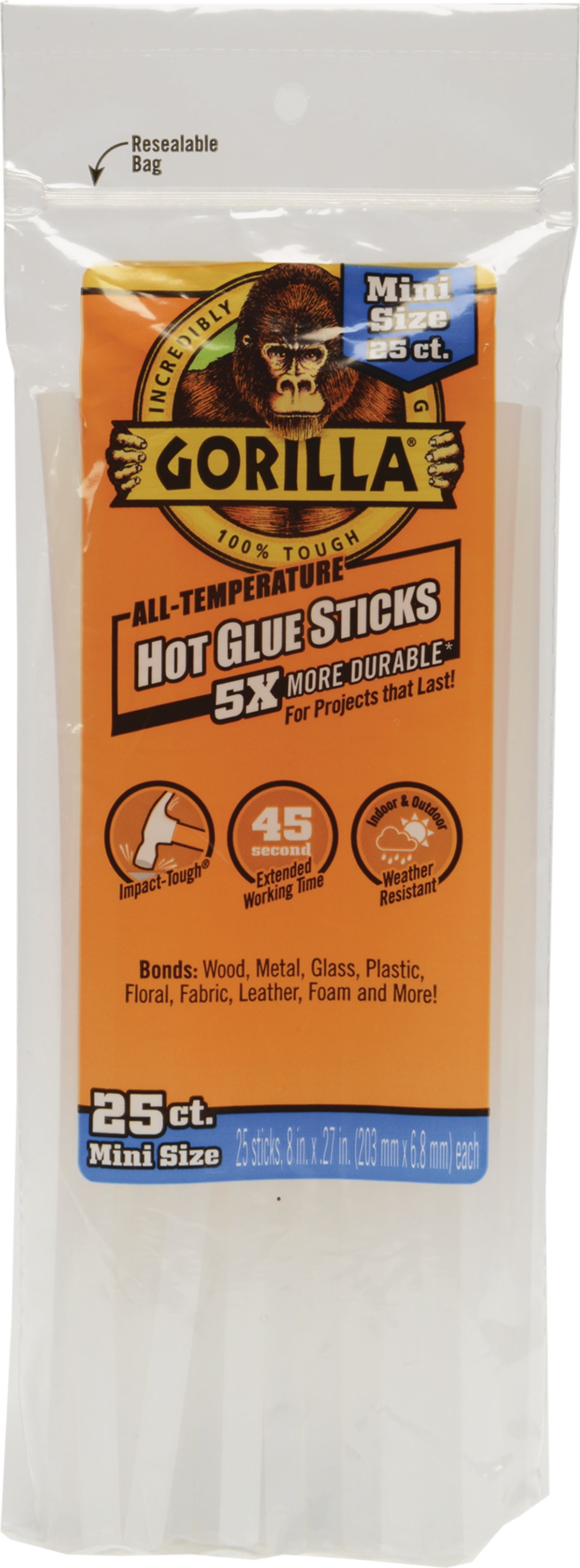 Gorilla Glue Gorilla Hot Melt Glue Clear