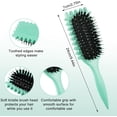 thumbnail image 2 of 4 Pcs Bounce Curl Defining Brush Comb Set, Slick Back Hair Brush, Bounce Curly Hair Defining Brush, with Edge Brush, Bristle Brush, Rat Tail Comb, for Shaping and Defining Curls, Curl Separation, 2 of 6