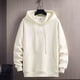 thumbnail image 4 of Sudadera con capucha para hombre, color liso, deportiva, de moda, holgada, con cremallera, cordón, bolsillo, manga larga, blusa de poliéster., 4 of 7