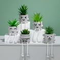 thumbnail image 6 of Tnobhg Artificial Bonsai Fake Plant Eucalyptus Potted Plant Cartoon Appearance Long Legs Simulated Succulent Plant Indoor Outdoor Home Decoration, 6 of 7