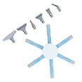 thumbnail image 4 of Juego De Bolígrafos Para Pintura De Diamantes, Herramienta Con Puntas De Metal Azul, Herramienta De Pintura De Diamantes 5D Multipunto, Color Azul, 6 Uds., 4 of 7