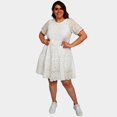 thumbnail image 4 of Vestido de algodón Roman Fashion Talla extra 7193 blanco 36, 4 of 5