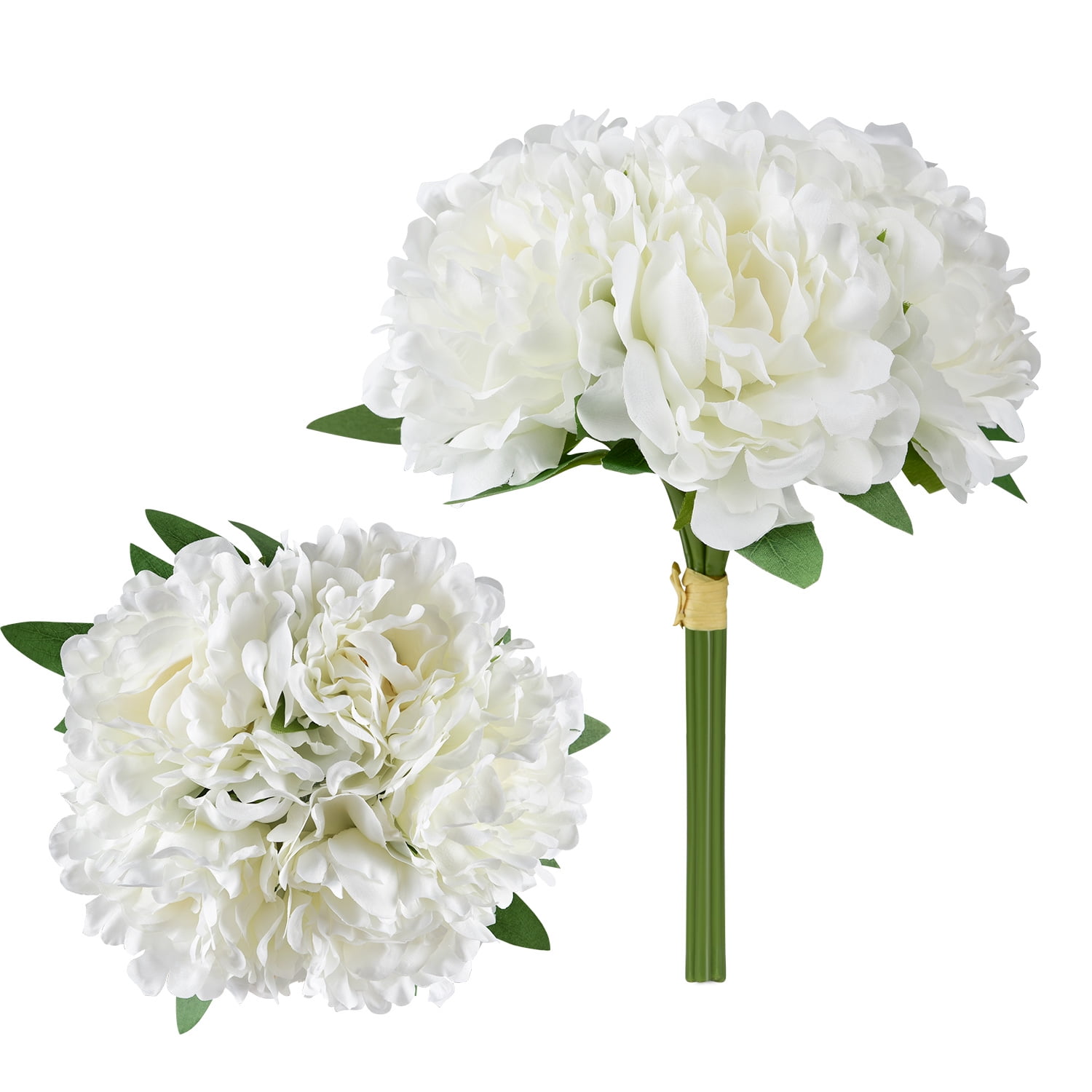 Bringsine Artificial Peony Silk Flowers - 51cm Bouquet For Wedding & Home Decor