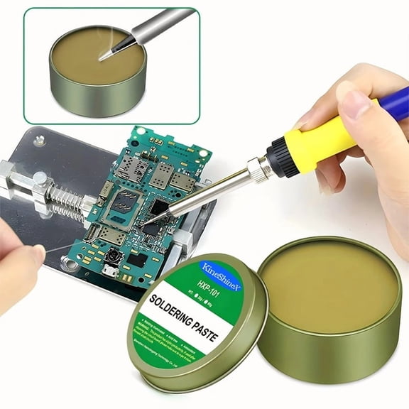 Lead-Free Soldering Paste For Car Repair, Flux Paste With Rosin For Soldering Iron, No-Clean Soldering Flux For Stainless Steel Sheet Repair, Electronic Component Repair, Diy