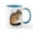 White/Blue Inside, variant on CafePress - Ground Squirrel Chipmunk Mug - 11 oz Ceramic Mug - Novelty Coffee Tea Cup
