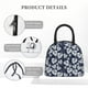 thumbnail image 4 of Disketp White Leaves Bolsa Térmica para Almuerzo, Lonchera con Abertura Amplia y Gran Capacidad, Organizador Reutilizable para Mujeres, Hombres y Adultos, 4 of 6