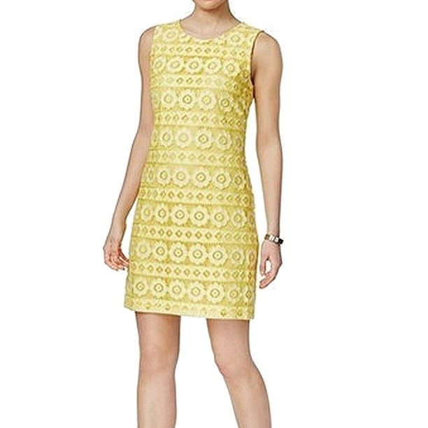 Tommy Hilfiger - Tommy Hilfiger NEW Yellow Women's Size 12 Floral Lace ...