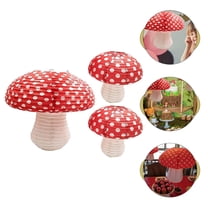 NIYANGLE 3Pcs Party Paper Lantern Beige 3D Hanging For Families