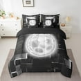 thumbnail image 2 of Football 7 Pieces Queen Comforter Set,Silver Hippie Soccer Bed in a Bag Comforter & Sheet Set All Season,Hip Hop Bedding Sets with Comforter, Sheets, Pillowcases & Shams, 2 of 5