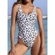 thumbnail image 2 of Traje de baño brasileño de una Pieza con Espalda Baja y Corte Alto Retro para Mujer Traje de baño Estampado de leopardo - a M Estampado de leopardo - a M Xishao ropa, 2 of 2