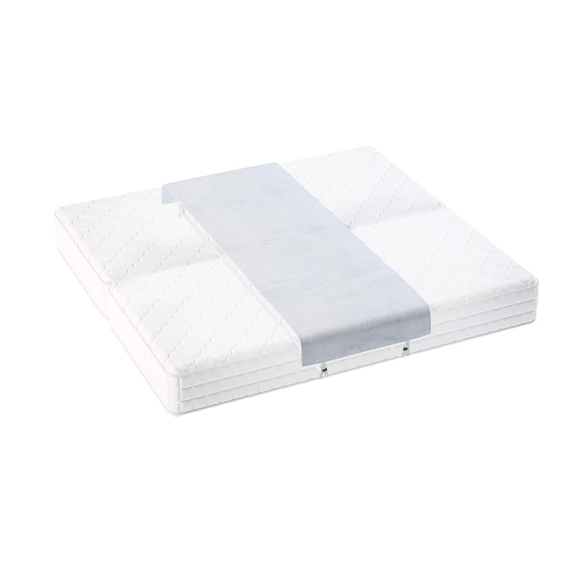 Depruies Bed Bridge Mattress Connector Mattress Extender Set to Fill in Gap for Guest and Family Room Memory Foam Filler Pad and Connector Strap