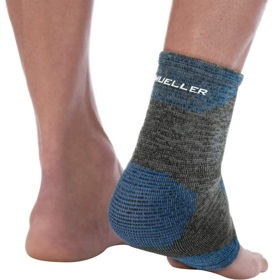 Mueller Sports Medicine Thermo Reactive Ankle Support - L/XL - Gray/Blue