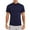 Blue, variant on YONGHS Men's Short Sleeve T-shirt Casual Slim Fit Basic Tees Tops Mock Neck Pullover Undershirt Blue XL