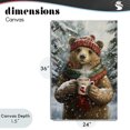thumbnail image 4 of Stupell Industries Traditional Christmas Cocoa Bear Canvas Art, 24 x 36, by Tina LeCour, 4 of 8