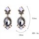 thumbnail image 5 of 1 par de pendientes Punk de cristal de piedra de nuevo diseño de flores, pendientes llamativos de gota rosa, negro y azul para mujeres y niñas, joyería de moda, 5 of 5