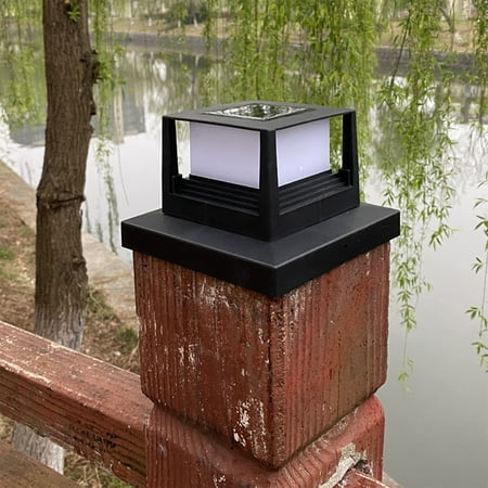 

Solar Post Lights Outdoor Fence Cap Light For Posts Patio Garden Decoration White Lighting Black，Lighting Solar Outdoor Post Cap Lights Light For Fence