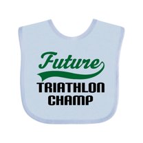 Inktastic Future Triathlon Champ Boys Baby Bib