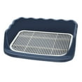 thumbnail image 2 of Mesh Dog Toilet Pet Training with Protection Wall Every Side No Litter Pan Puppy Training Tray Pee Pad Holder Indoor Dog Potty Tray Blue, 2 of 8