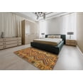 thumbnail image 4 of Ahgly Tapis Rond Contemporain Acajou Brun Sud-Ouest, 10 Pieds Rond, 4 of 6