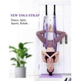 thumbnail image 4 of Yoga Stretching Strap, Aerial Yoga Strap, Adjustable Fitness Strap Band for Waist Trainer Leg Stretching, Anti-gravity Inversion Exercise Door Flexibility Tensile Trainer for Pilates Dance, 4 of 7