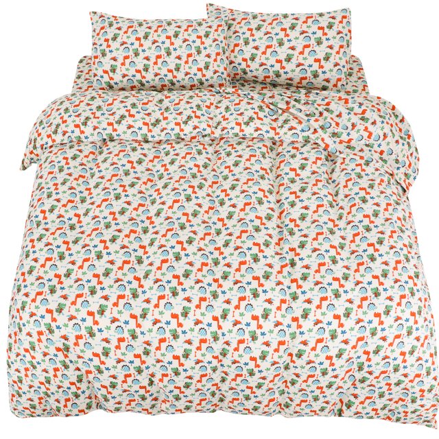 Unique Bargains 5 Piece Kids Bedding Duvet Cover Set Microfiber Kids Duvet Cover Dinosaur Pattern