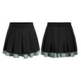 thumbnail image 4 of LiiYii Jupe Plissée Mini à Taille Élastique pour Filles, Jupes de Danse, Uniforme de Performance Cheerleading, Noir 16, 4 of 8