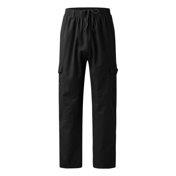 Aayomet Mens Pants Men's Sherpa Lined Sweatpants Winter Warm Track Pants,Black 3XL