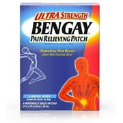 BENGAY Ultra Strength Pain Relieving Patches Large Size 4 Each (Pack of 7), Bengay By Brand Bengay