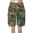 thumbnail image 5 of Women's Camo Cargo Shorts, Multi Pocket Straight Leg Loose Fit Casual Workwear Bottoms, 5 of 7