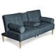 thumbnail image 4 of Sofá Cama con Portavasos de Velvet Olivo Makora Modelo Zambroni, 4 of 10