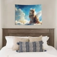 thumbnail image 4 of Kdxio Blue Sky Winged Cat Wall Hanging Tapestries Banner For Bedroom College Dorm Home Living Room Party Decor 29X37 In, 4 of 8