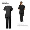 thumbnail image 3 of Women's Scrub Sets Six Pocket Medical Scrubs (V-Neck with Cargo Pant), 3 of 5