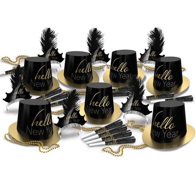 Beistle 80052-50 Assortiment de Topazes Bonjour Nouvel An pour Accessoire de Fête 50