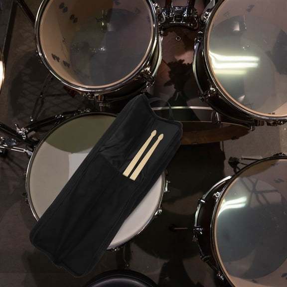 OUNONA Drumstick Bag Drumstick Holder Drum Sticks Storage Mallets Holder with Hand Strap