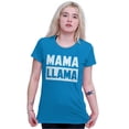 thumbnail image 4 of Funny Mama Llama Mothers Day Pun Womens Slim Fit Graphic Tee Brisco Brands M, 4 of 4