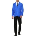 thumbnail image 2 of INSPIRE CHIC Classic Suit Jacket for Men's Single Breasted Office Work Formal Sport Coat, 2 of 5