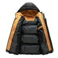 thumbnail image 4 of Vedolay Mens Parkas Winter Warm Jacket Waterproof Rain Zip Parka Overcoats Jacket Black,M, 4 of 5
