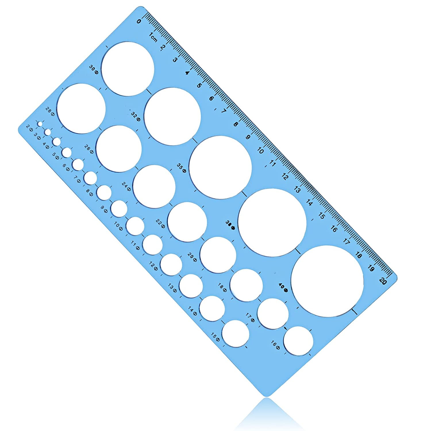 Circle Templates Measuring Geometry Ruler, Shape Stencils Drawing Set