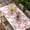 White Cherry Pink, variant on Spring Peach Flowers Table Cloths for 5 Foot Rectangle Tables, Pink Botanical Floral Leaves Branch Patio Waterproof Elastic Fitted Tablecloths, Washable Rectangular Table Cover for Camping